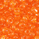 Rocalla cristal 6/0 (4mm) Naranja transparente